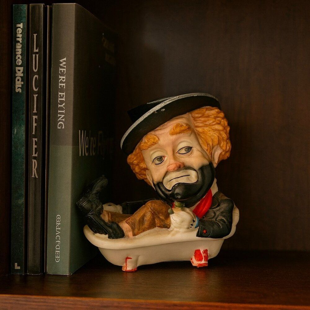 Vintage 1980s Red Skelton Freddie in the Bathtub Figurine Numbered Ltd Edition - Picture 2 of 7